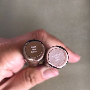 Shadow sense sandstone pearl and moca java glitter